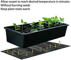 2Pcs Waterproof Seedling Heat Mat, 19.7 X 10in Plant Seed Germination Growth Constant Temperature Pad, Warm Hydroponic Heating Pad for Indoor Home Gardening, Greenhouse(110V-US) - Image 3