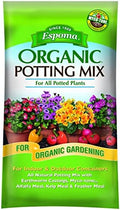 Espoma Organic Potting Soil Mix - All Natural Potting Mix for All Indoor & Outdoor Containers Including Herbs & Vegetables. for Organic Gardening, 1 Cubic Foot. Bag. Pack of 1 by Espoma