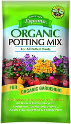 Espoma Organic Potting Soil Mix - All Natural Potting Mix for All Indoor & Outdoor Containers Including Herbs & Vegetables. for Organic Gardening, 1 Cubic Foot. Bag. Pack of 1 by Espoma