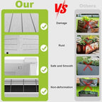 Elevated Raised Garden Bed,Outdoor Large Resin Patio Planter Box Stand Divisible with Drain Plug,Water Monitor for Plants Vegetables Flowers Fruits(Ashen) - Image 2