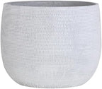 Olly & Rose Extra Large Plant Pot Patterned 15.5 Inch - Barcelona Off White Garden Planter - XL Flower Pot - 40cm by OllyRoseEngland