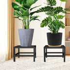 Lilybud--lily Plant Stand Indoor Outdoor, 2 Pcs Heavy Duty Plant Stands Metal Pedestal Stand for Indoor Outdoor, Wrought Iron Flower Stand Display Planter Shelf for Garden Deck Living Room - Image 5