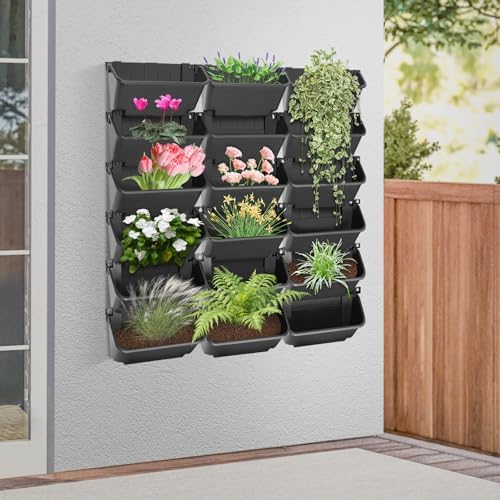 18-Planter Vertical Garden Wall Planter with Auto Drip System - Image 6