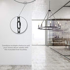 Royal Designs, Inc. LC-2001-PB-6-2 Heavy Duty Lighting Fixture Chain, Extendable up to 6ft, 60-Pound Weight Capacity, Polished Brass, Set of 2 - Image 5
