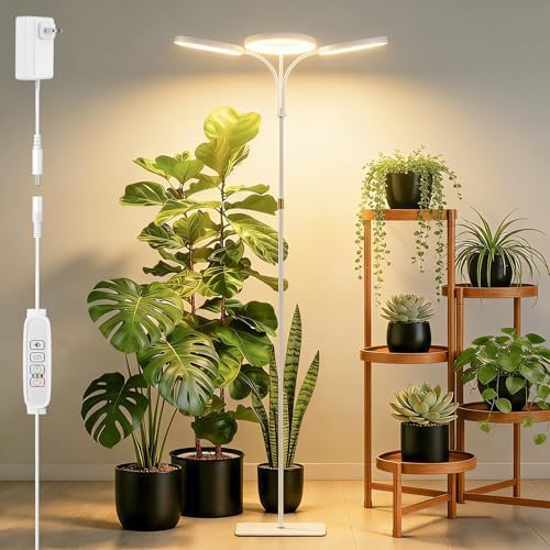 68" Full Spectrum Floor Grow Light with Stand for Tall&Large Indoor Plants by SDOVUERC