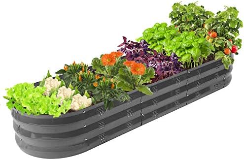 GADI 67-Inch Raised Garden Bed, Metal Planter Box for Vegetables and Flowers, Large Outdoor Gardening Kit, Easy DIY Assembly, Weather-Resistant & Rust-Proof by GADI