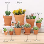 Yishang 2.5 inch Terracotta Pots with Drainage Holes,Small Mini Clay Ceramic Pottery Planter,Cactus Flower Terra Cotta Pots,Succulents Nursery Pots for Indoor/Outdoor Plants,Crafts,Wedding-72 Pack - Image 5
