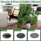 Diatomaceous Earth Plant Saucer, Round Pot Saucers, 2 Pcs 12 Inch - Image 3