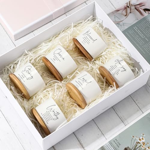 Sieral 6 Pcs Bible Verse Succulent Mini Planters, Bamboo Trays,Bright - Image 5