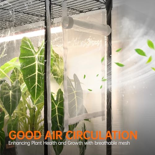 Bstrip 5-Tier Indoor Greenhouse with Grow Light, 35.4x13.8x71in - Image 3