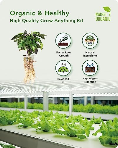 URUQ 12 Pods Hydroponics Growing System Remote Control Charcoal & 140Pcs Hydroponic Pods Supplies - Image 5