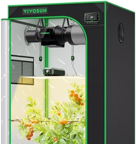VIVOSUN Smart Grow Tent Kit 2.7x2.7ft 150W LED E42A+ Controller Grow System - Image 2