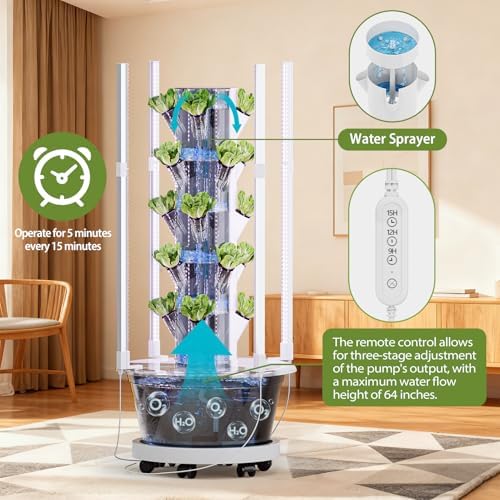 SPECILITE Hydroponics Growing System Kit with Grow Light, 5 Tiers 20 Pods - Image 5