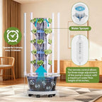 SPECILITE Hydroponics Growing System Kit with Grow Light, 5 Tiers 20 Pods - Image 5