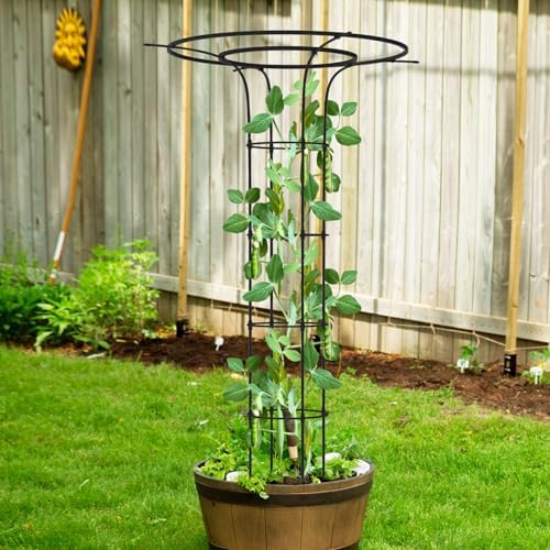 Trellis for Climbing Plants Outdoor 69" H, Mushroom Top Trellis,2Pack - Image 7