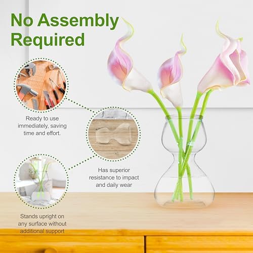 Garden Guru Plant Propagation Stations - Clear Glass Bud Vases Set of 8 - Mini Vases for Wedding Centerpieces, Cafe Décor, Tea Shop Displays - Small Hydroponic & Flower Vase - Image 4