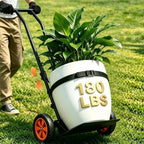 Pot Mover for Heavy Plants, 180LBS Stable Steel Base, No Deforming by RACOC