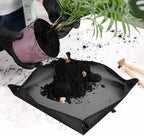Waterproof Foldable Plant Repotting Mat Garden Potting Pad for Flowerpot Transplanting Mixing Soil Tool for Indoor Plant Repotting(75cmx75cm Blue) - Image 3