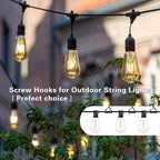 Ticway40 Pack Heart Shaped Ceiling Hooks with Safety Buckle Black - Image 4