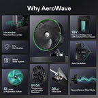 VIVOSUN AeroWave E9 Grow Tent Auto Oscillating Clip Fan, 9" Fan,1-Pack - Image 5