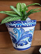 Spanish Wall Planter, Flower Pot, Planter, Wall Pocket 6.5""D - Image 2
