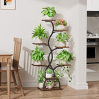Plant Stand Indoor with Grow Light - 8 Tiered Corner Plant Shelf Indoor - Image 2