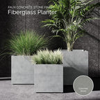 Reglito Cube Planters for Outdoor Plants, Square Indoor/Outdoor - Image 3