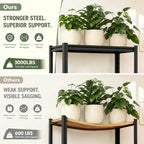 Plant Stand, Adjustable 5 Tier Metal Flower Stand with Double Layer Posts - Image 3