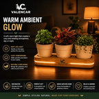 Wooden Indoor Herb Garden Kit with LED Grow Light - Modern Countertop Planter for Kitchen Decor, Unique Gardening Gift for Women & Beginners, 3 Pot Indoor Planting Starter Set - Image 6