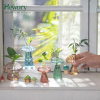 Hewory Plant Propagation Stations: 10PCS Colored Mushroom Vase for Flower - Image 2