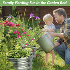 2 Pack 2x2x1ft Round Galvanized Raised Garden Bed Kits, Sliver - Image 5