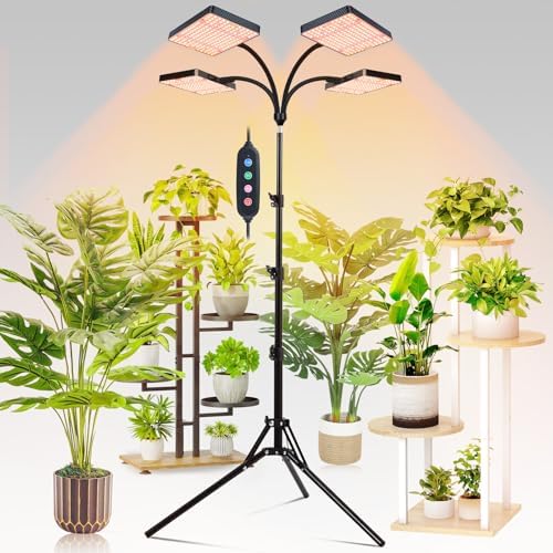 FECiDA High Output Tall Grow Lights for Indoor Plants with Stand and Timer by FECiDAGrowLight