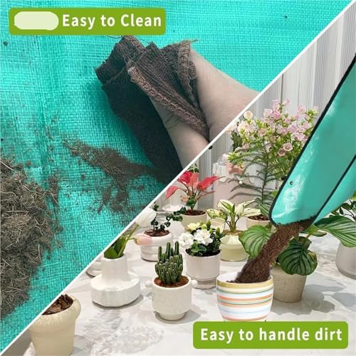 Repotting Planting Mat 50cm-100cm Gardening Potting Pad Foldable Garden Plant Flower Pot Transplanting Waterproof Mats for Indoor Plant Repotting(100x100cm) - Image 3
