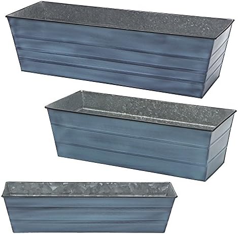 Achla Designs C-20NB Window Box, Medium, Nantucket Blue - Image 4