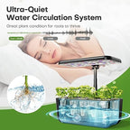Ahopegarden Indoor Garden Hydroponics Growing System 10 Pods & 52PCS Hydroponics Pods Kit - Image 5
