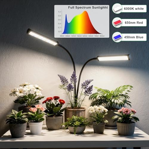 GooingTop Grow Light 100W 6000K, Super Bright White Desktop Clip Plant Lamp - Image 4