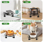 3 Packs 12 inches Metal Heart Outdoor Plant Caddy with Wheels Large Rolling Plant Stands Rolling Plant Dolly Heavy-Duty Plant Roller Base Movers for Indoor and Outdoor - Image 7