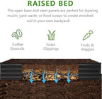 2PCS 7x3x1ft Galvanized Raised Garden Bed Kit,Metal Planter Box for Vegetables,Flowers,Herbs Durable Rust-Resistant Patio Gardening Beds,Black - Image 3