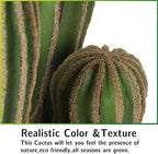 Artificial Cactus Fake Big Cactus 24 Inch Faux Cacti Plants for Home Garden Office Store Decoration - Image 5