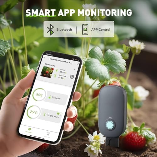 2 in 1 Bluetooth Plant and Soil Moisture Meter Bluetooth App Control - Image 3