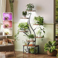 PRAISUN 51.3 Inch Plant Stand with Grow Light, 6 Tiered Indoor Plant Shelf by PRAISUN