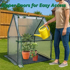 Gardzen Mini Greenhouse with Waterproof Bottom - Image 2