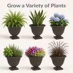 Sunnydaze Darcy 16'' Large Round Plant Pot, 2pk, Rust - Image 3