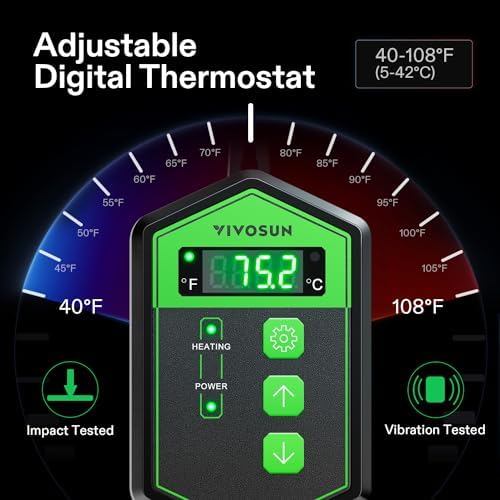 VIVOSUN 3" x 20" Seedling Heat Mat and Digital Thermostat Combo Set - Image 4