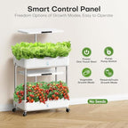 44 Pod Hydroponic Indoor Garden System White, 2 Tier Growing Kit with LED Grow Light, 10L Tank, Includes Seed Starter Kit - Image 5