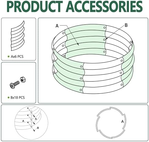 2PCS 2x2x1FT Galvanized Metal Raised Garden Bed,Outdoor Planter Box for Vegetables - Image 4