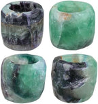 mookaitedecor Natural Fluorite Crystal Tea Light Candle Holder - Image 5