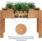 IDEALHOUSE 48"x24"x30" Elevated Wood Raised Garden Bed Planter Box - Image 4