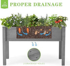Raised Garden Bed with Legs, 48×24×30 Cedar Wood Elevated Planter Box - Image 6