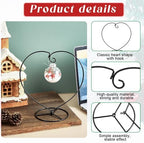 Barydat 20 Pcs Heart Display Stand Ornament Hanger Stands for Flower Pot - Image 3